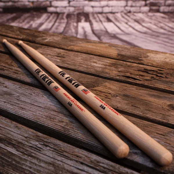 Vic Firth American Classic Drumsticks - 55A - Wood Tip - Image 5
