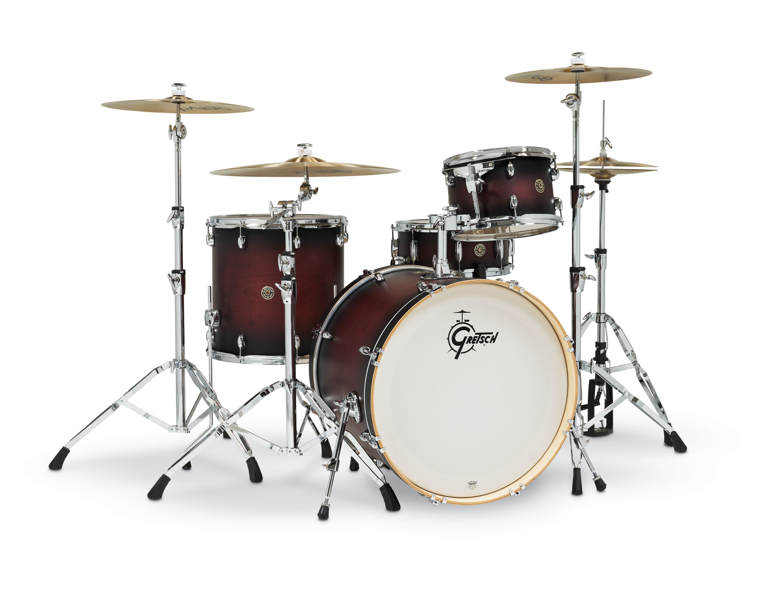 Gretsch Drums Catalina Maple CM1-E824S 4-piece Shell Pack with Snare Drum Satin Deep Cherry Burst