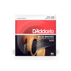 D'Addario EJ12 80/20 Bronze Acoustic Guitar Strings - .013-.056 Medium