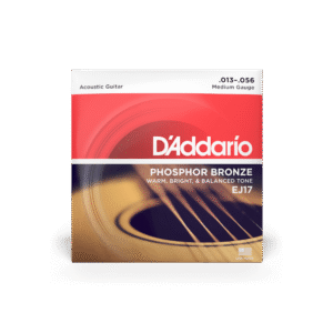 D'Addario EJ17 Phosphor Bronze Acoustic Guitar Strings - .013-.056 Medium