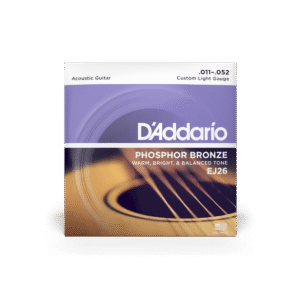 D'Addario EJ26 Phosphor Bronze Acoustic Guitar Strings - .011-.052 Custom Light