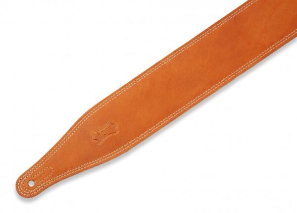 Levy's M17BDS-TAN Butter Double Stitch 2.5-inch Wide Garment Leather Guitar Strap - Image 2