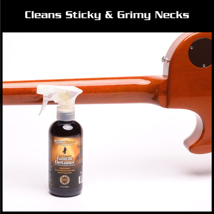 MusicNomad Guitar Detailer for Matte and Gloss Finishes - 12-oz. Bottle - Image 4
