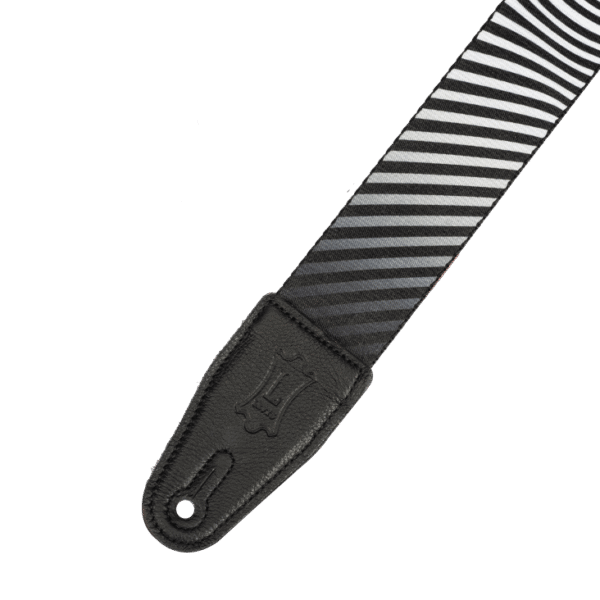Levy's Optical Illusion Guitar Strap - Black and White Worm Hole - Image 5