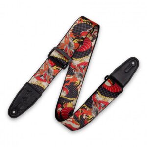 Levy's MPD2 Polyester Guitar Strap - Japanese Traditional Dragon
