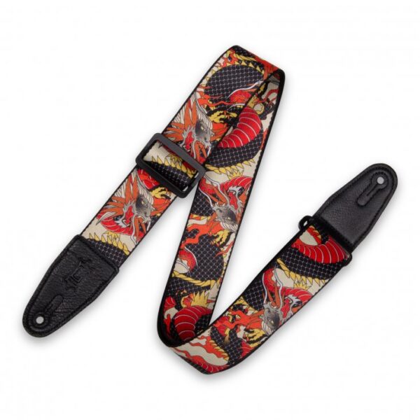 Levy's MPD2 Polyester Guitar Strap - Japanese Traditional Dragon