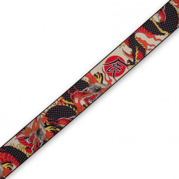 Levy's MPD2 Polyester Guitar Strap - Japanese Traditional Dragon - Image 3