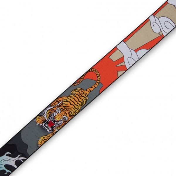 Levy's MPD2 Polyester Guitar Strap - Japanese Traditional Tiger - Image 3
