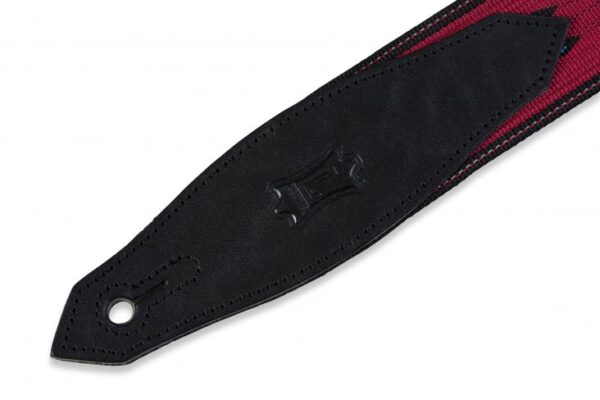 Levy's MSSN80 Jacquard Polypropylene Weave Guitar Strap - Red Arrow - Image 2