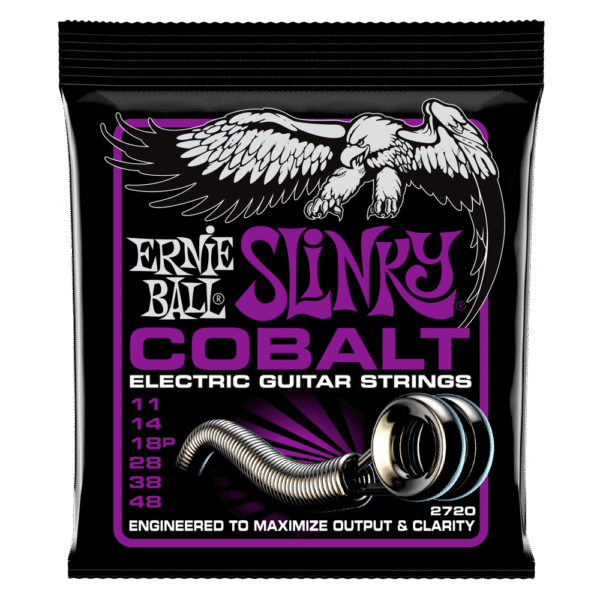 Ernie Ball 2720 Power Slinky Cobalt Electric Guitar Strings - .011-.048