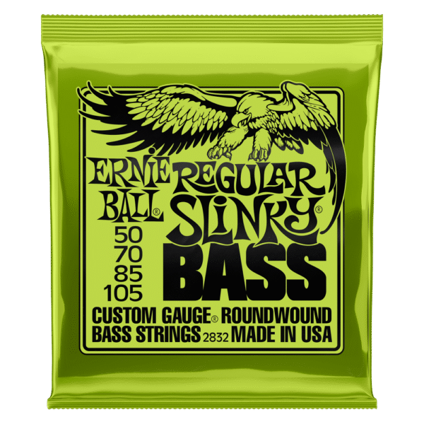 Ernie Ball 2832 Regular Slinky Nickel Wound Electric Bass Guitar Strings - .050-.105