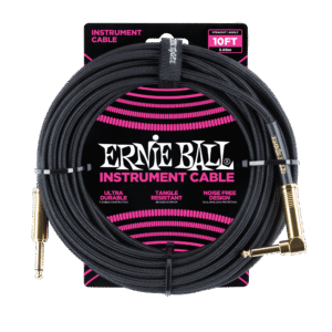 Ernie Ball Braided Instrument Cable - 10 feet, Black