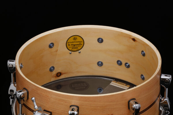 Tama Starphonic Spruce Snare Drum - 6 inches x 14 inches, Satin Natural - Image 5