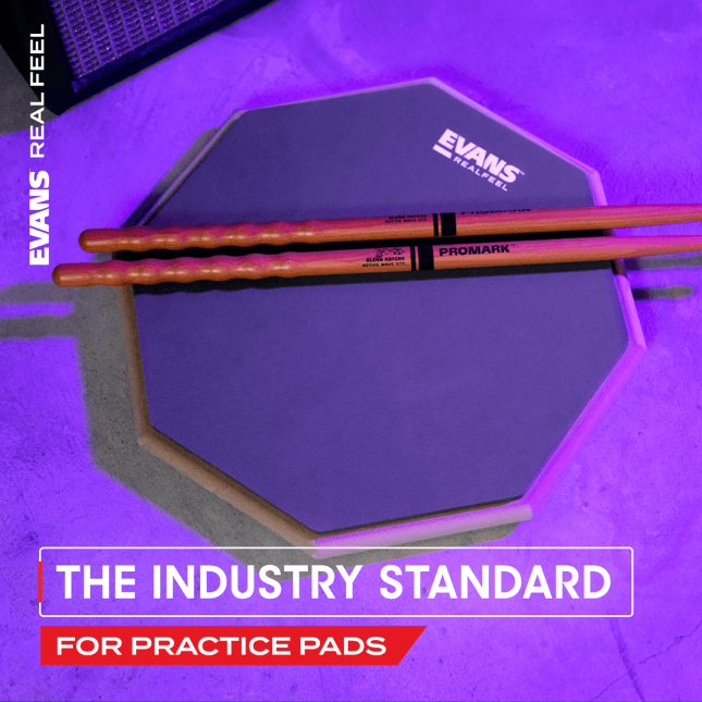 Evans RealFeel 2-sided Practice Drum Pad - 12 inch - Image 3