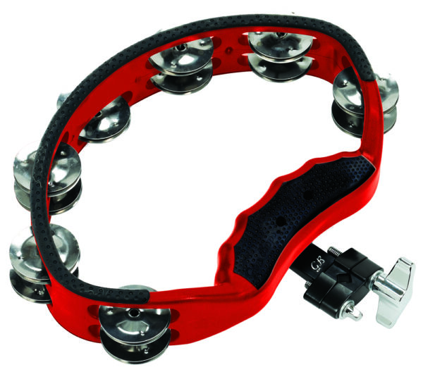 Gon Bops PTAM10 Double Row Jingles Tambourine w/ Quick-Release Mount