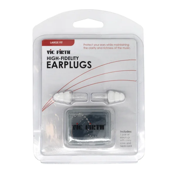Vic Firth High Fidelity Hearing Protection Earplugs - Large Size - Image 3