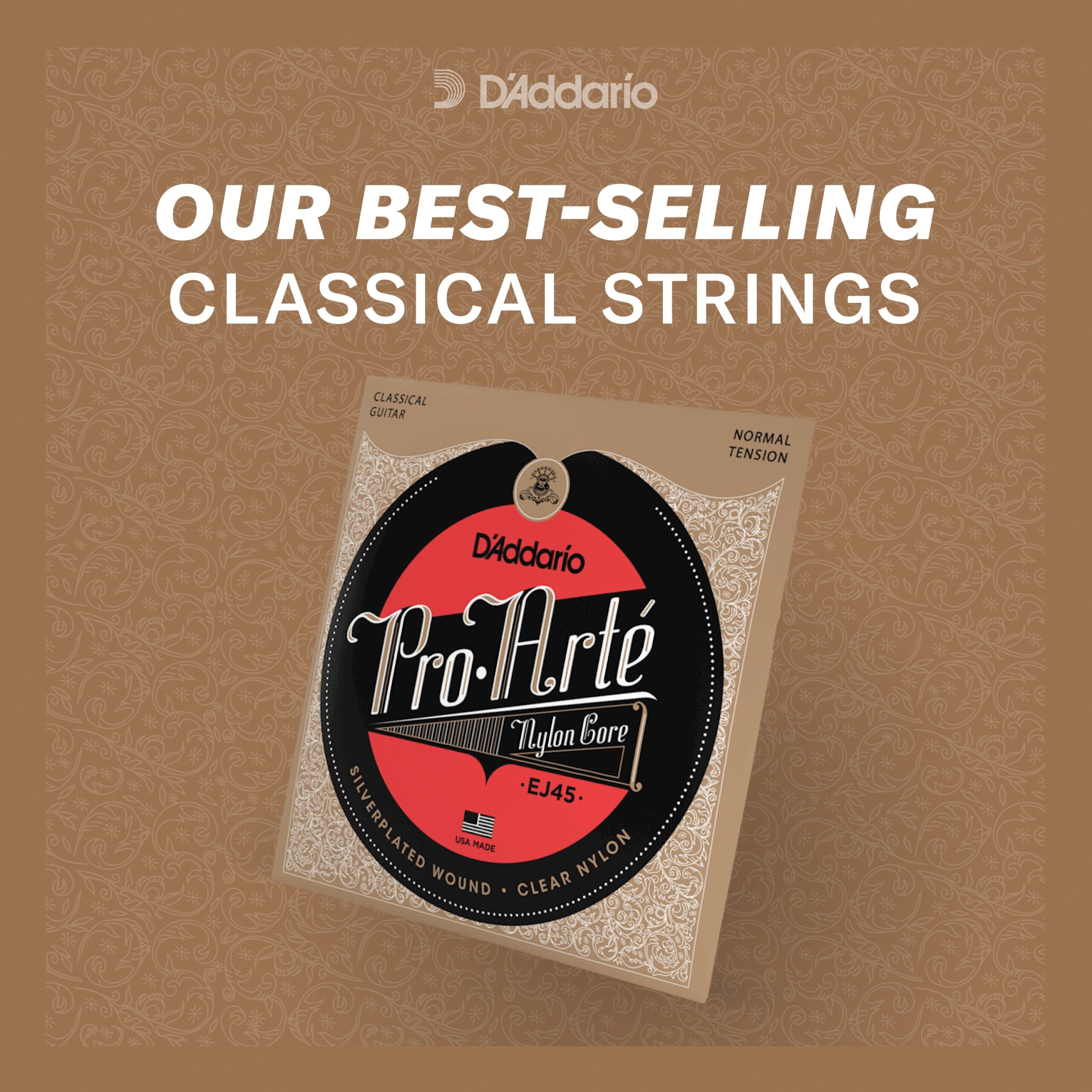 D'Addario EJ45 Pro-Arte Classical Guitar Strings - Normal Tension - Image 8