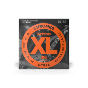 D'Addario XL Chromes Flatwound Electric Guitar Strings - .010-.048 Extra Light