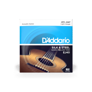 D'Addario EJ40 Silk & Steel Acoustic Guitar Strings - .011-.047 Light