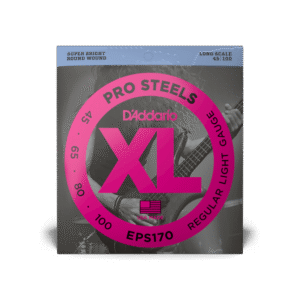 D'Addario EPS170 XL Pro Steels Bass Guitar Strings - .045-.100 Regular Light Long Scale 4-string