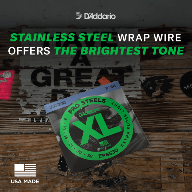 D'Addario EPS170 XL Pro Steels Bass Guitar Strings - .045-.100 Regular Light Long Scale 4-string - Image 3