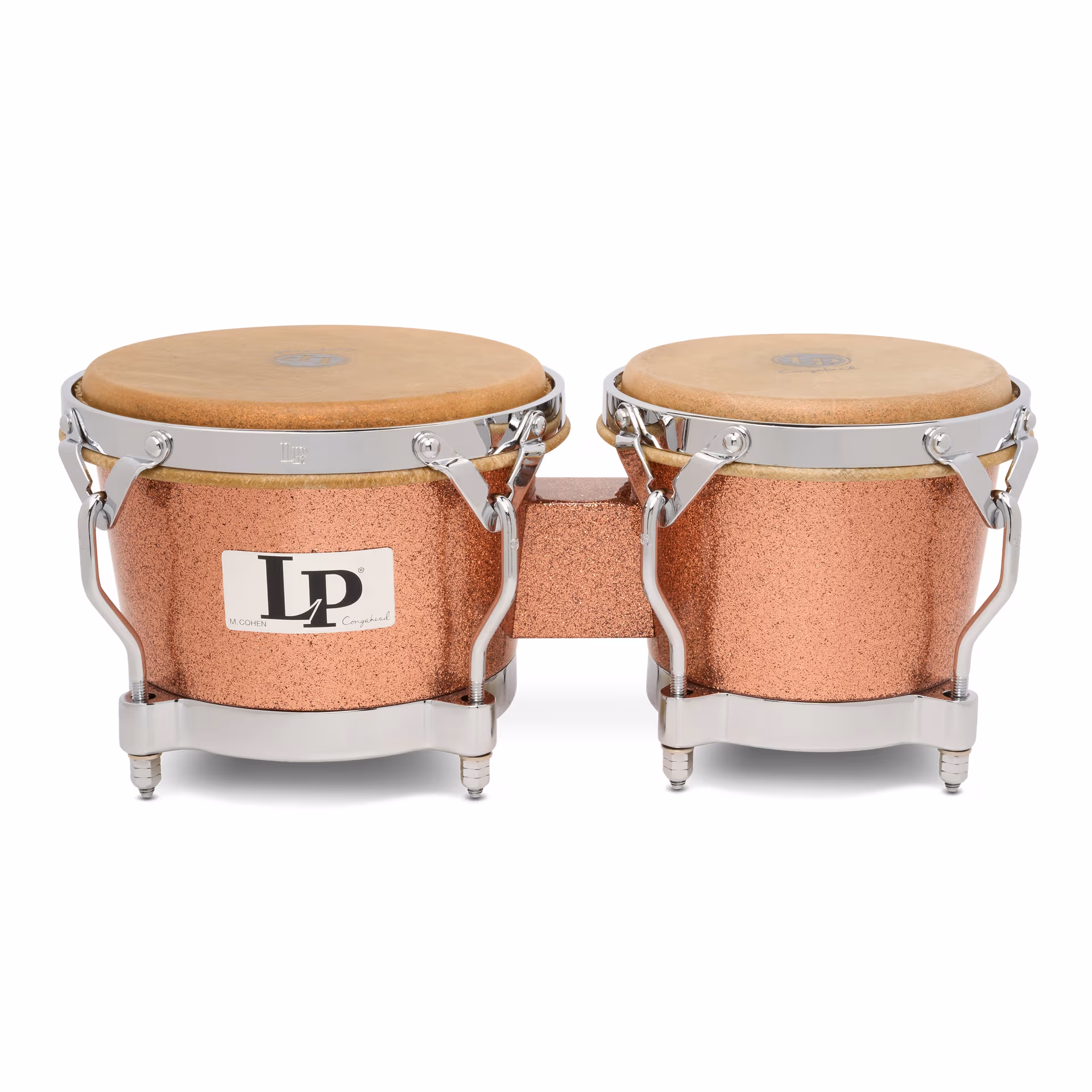 Latin Percussion Martin Cohen Bongos Limited Edition, Champagne Sparkle