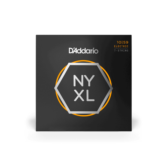 D'Addario NYXL1059 NYXL Nickel Wound Electric Guitar Strings -.010-.059 Regular Light, 7-string