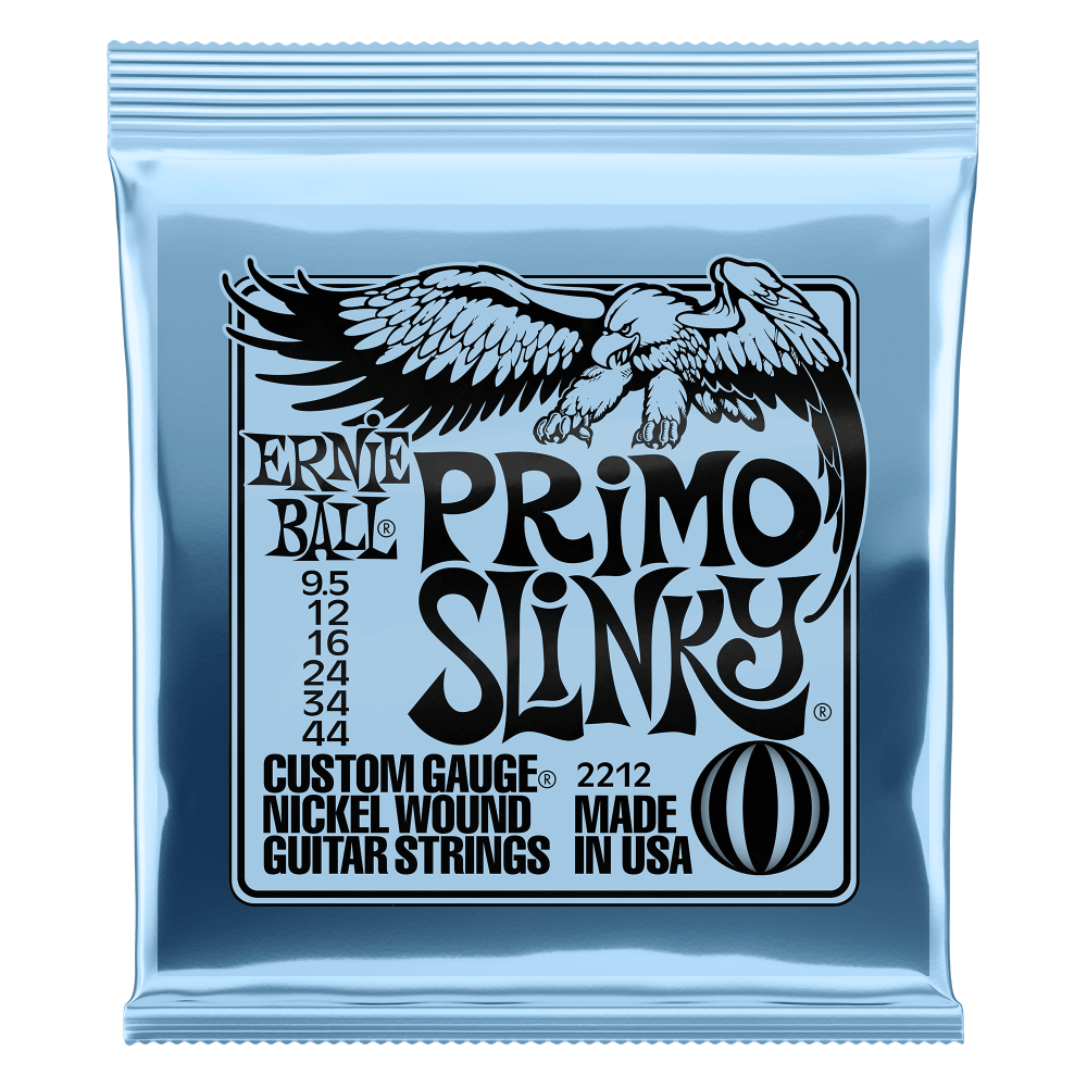 Ernie Ball 2212 Primo Slinky Nickel Wound Electric Guitar Strings - .0095-.044