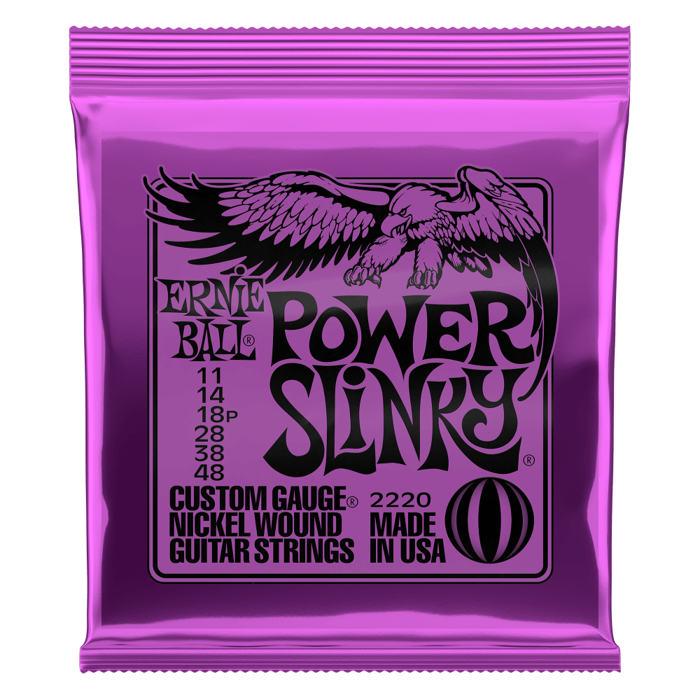 Ernie Ball 2220 Power Slinky Electric Guitar Strings - .011-.048