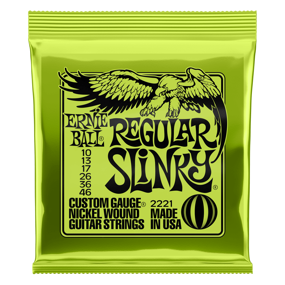 Ernie Ball 2221 Regular Slinky Electric Guitar Strings - .010-.046