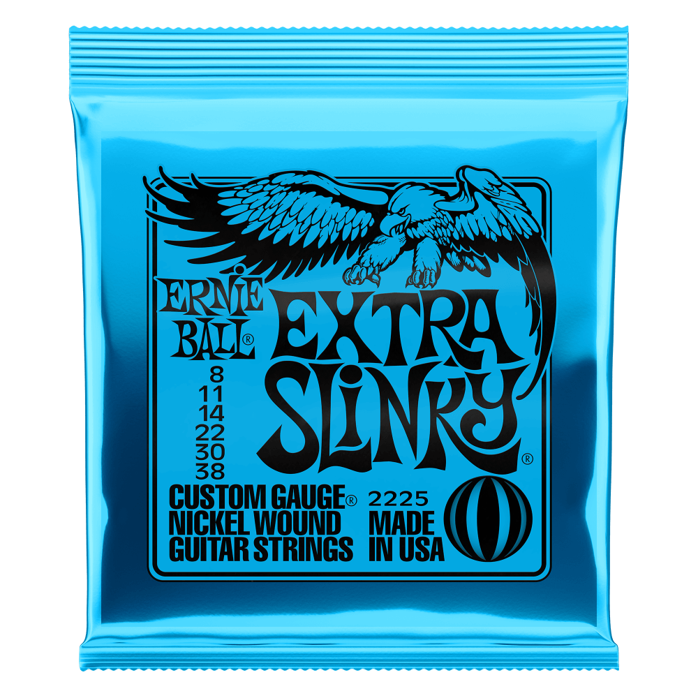 Ernie Ball 2225 Extra Slinky Electric Guitar Strings - .008-.038