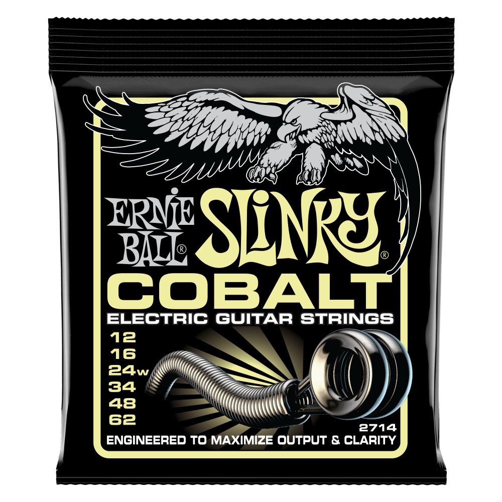 Ernie Ball 2714 Mammoth Slinky Cobalt Electric Guitar Strings - .012-.062