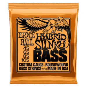 Ernie Ball 2833 Hybrid Slinky Nickel Wound Electric Bass Guitar Strings - .045-.105