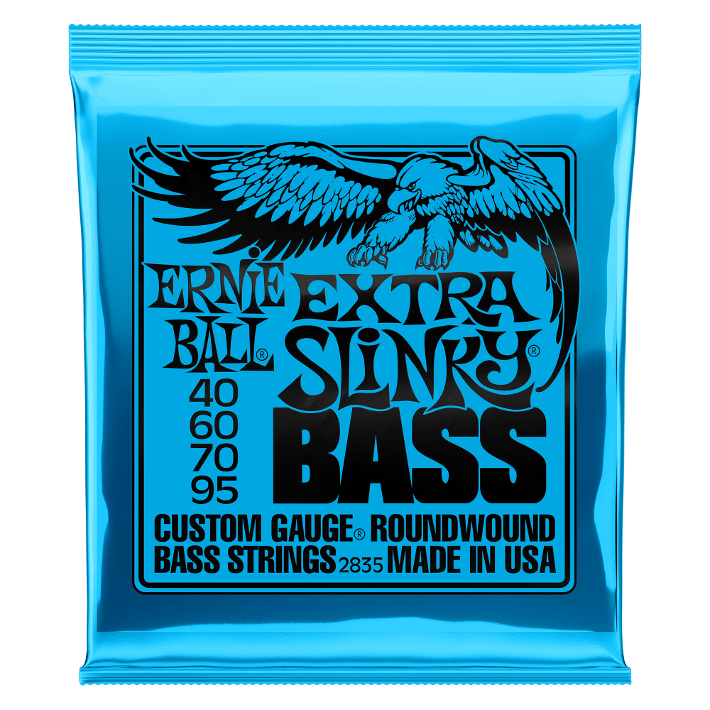 Ernie Ball 2835 Extra Slinky Nickel Wound Electric Bass Guitar Strings - .040-.095