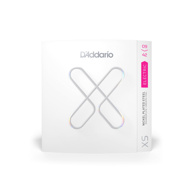 D'Addario XSE0942 XS Nickel-plated Steel Coated Electric Guitar Strings - .009-.042 Super Light