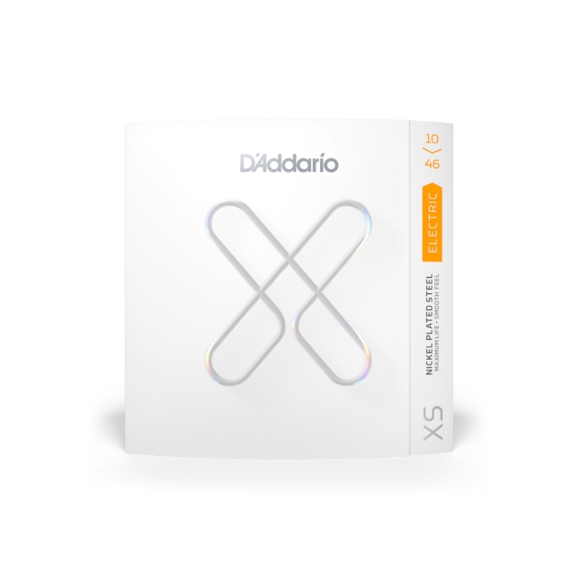 D'Addario XSE1046 XS Nickel-plated Steel Coated Electric Guitar Strings - .010-.046 Regular Light