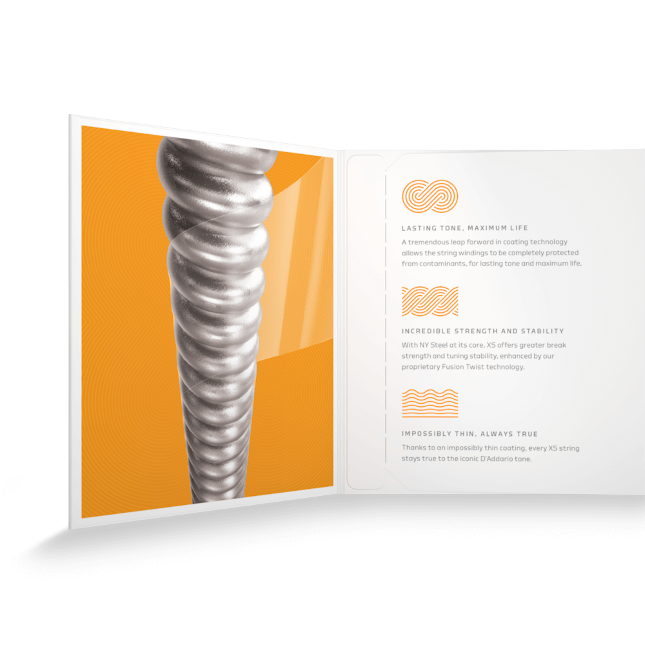 D'Addario XSE1046 XS Nickel-plated Steel Coated Electric Guitar Strings - .010-.046 Regular Light - Image 3