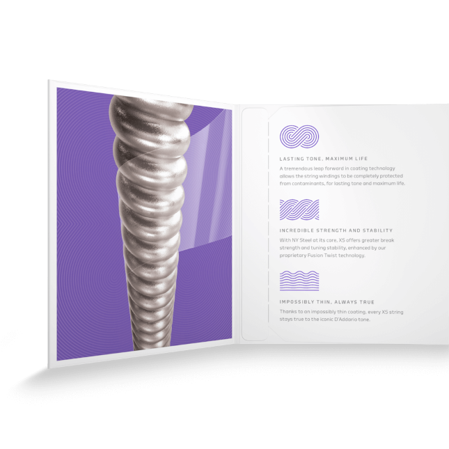 D'Addario XSE1149 XS Nickel-plated Steel Coated Electric Guitar Strings - .011-.049 Medium - Image 3