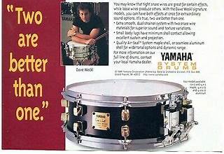 Used Yamaha Dave Weckl Signature Series Snare Drum 13” x 5  MSD13DW, And you get brand New a Free Bag Icon Snare Drum Bag; 14" x 5.5" - Image 12