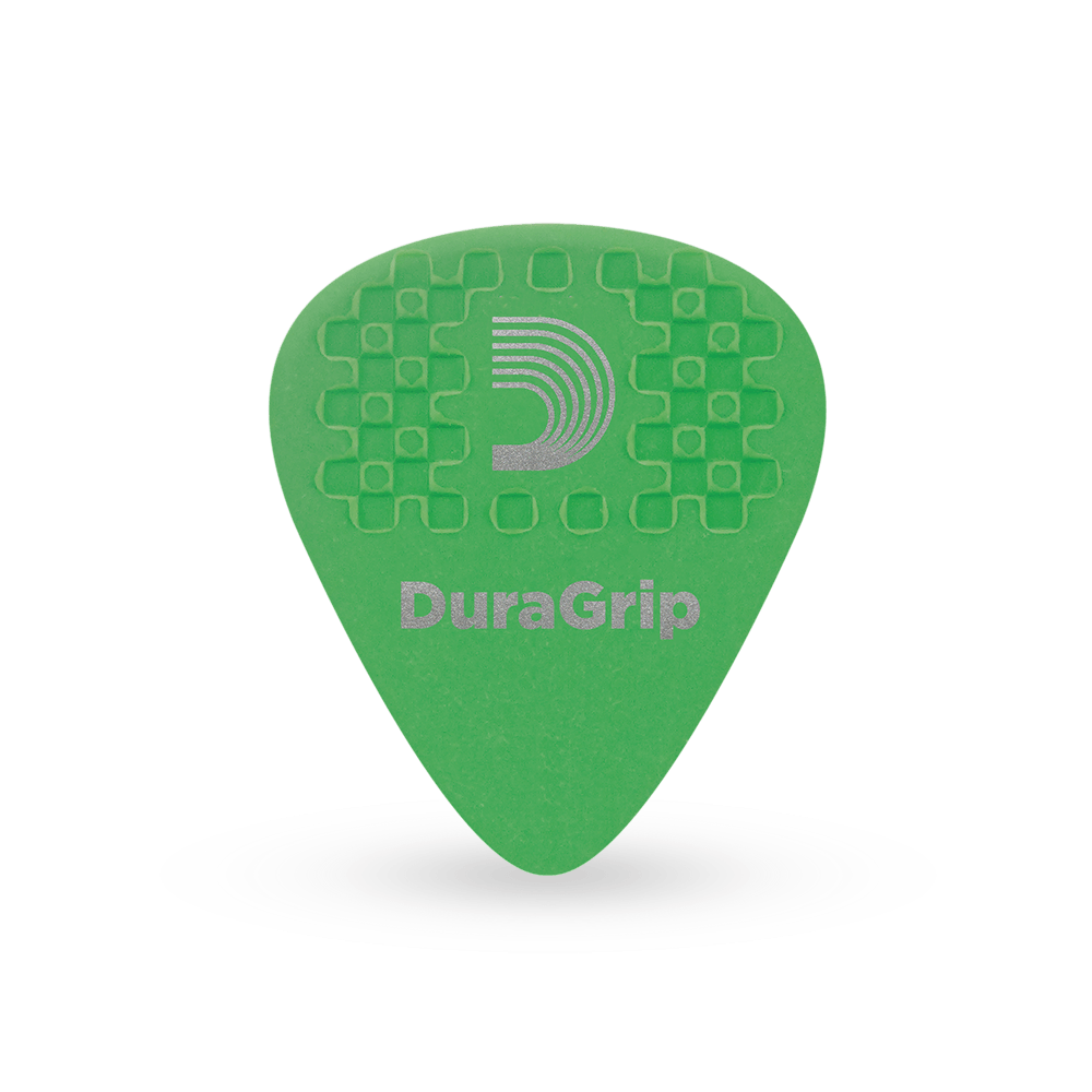 D'Addario 7DGN4-10 Duragrip Guitar Picks - Green/Medium