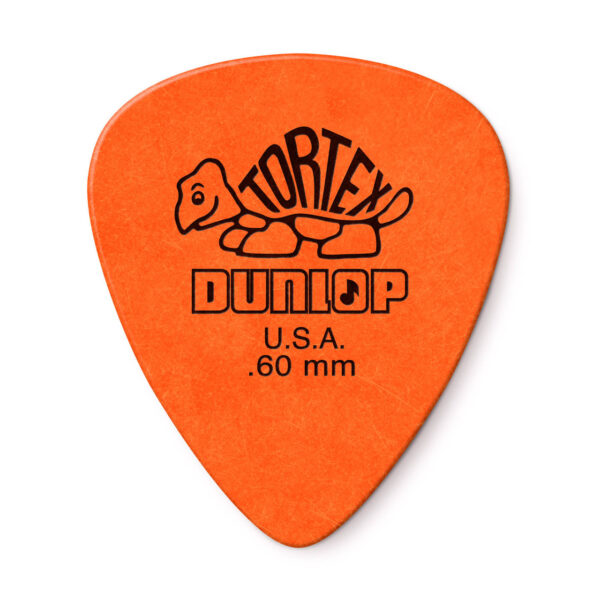 Dunlop Tortex Standard Guitar Picks - .60mm, Orange, 12-pack