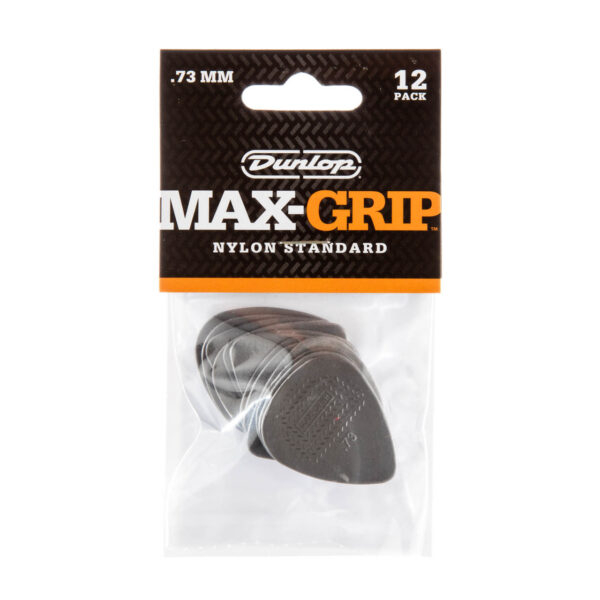 Dunlop Nylon Max-Grip Standard Guitar Picks - .73mm, Gray, 12-pack - Image 3
