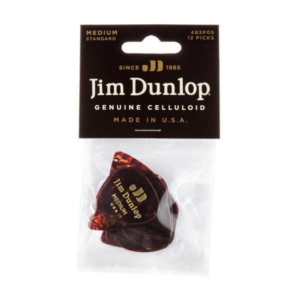 Dunlop CELLULOID SHELL PICK MEDIUM 483-05MD - Image 3