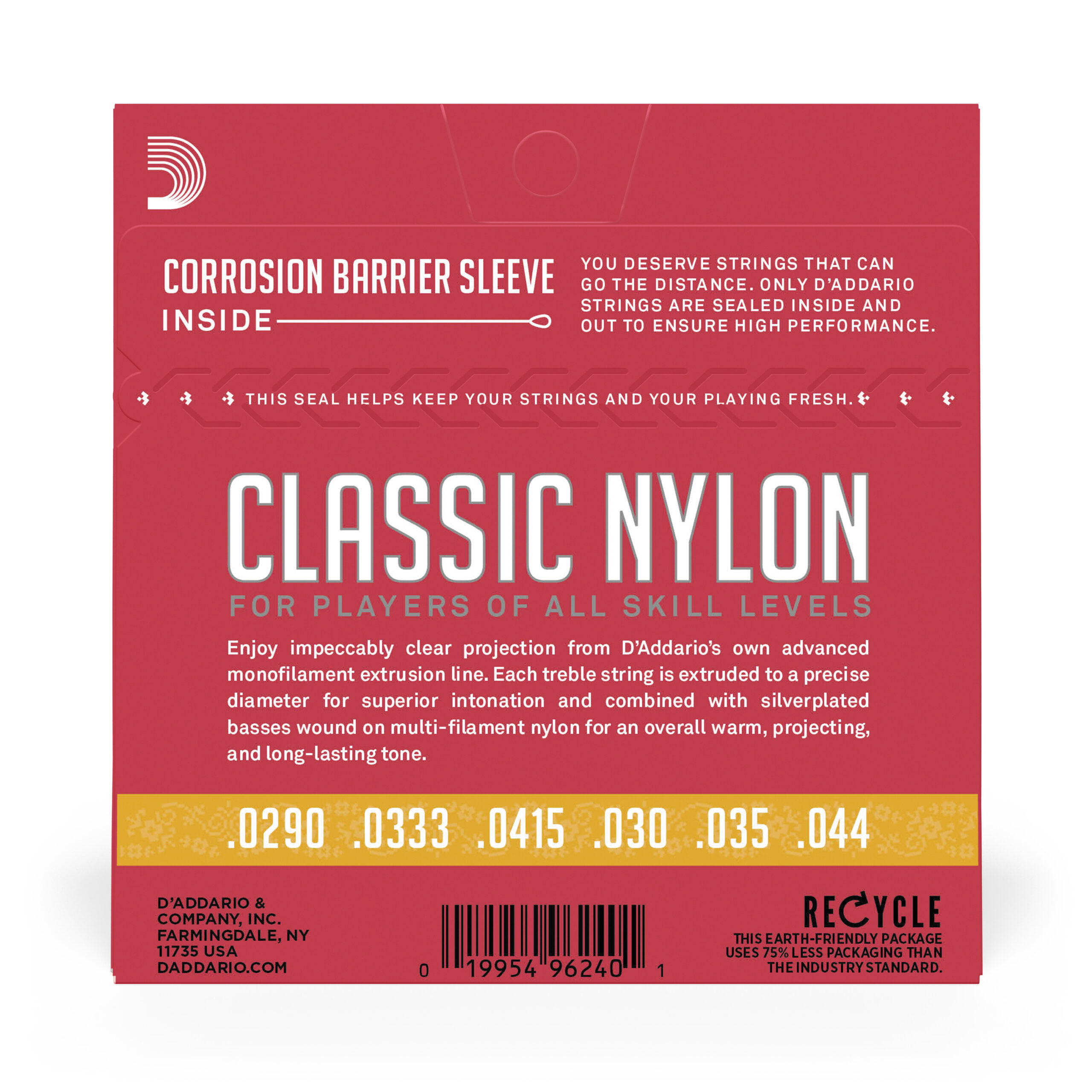 D'Addario EJ27N Student Silver-Plated Nylon Core Classical Guitar Strings - Normal Tension - Image 5