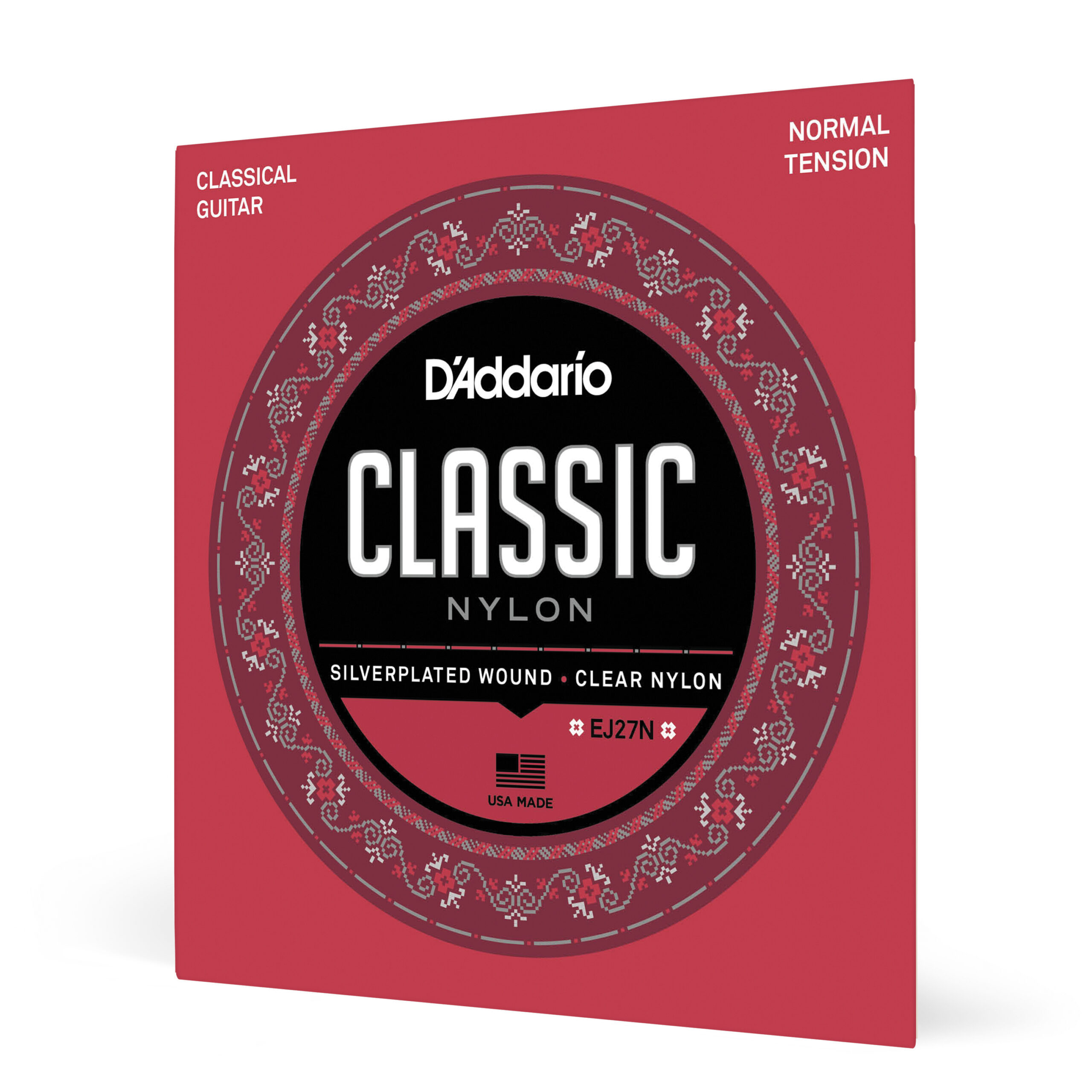 D'Addario EJ27N Student Silver-Plated Nylon Core Classical Guitar Strings - Normal Tension - Image 2