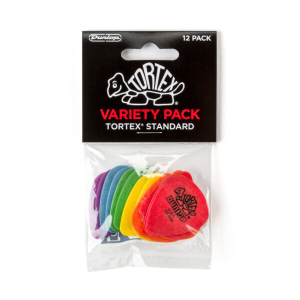 Dunlop Tortex Standard Guitar Pick Variety Pack - .50mm-1.14mm, Assorted Colors, 12-pack - Image 2