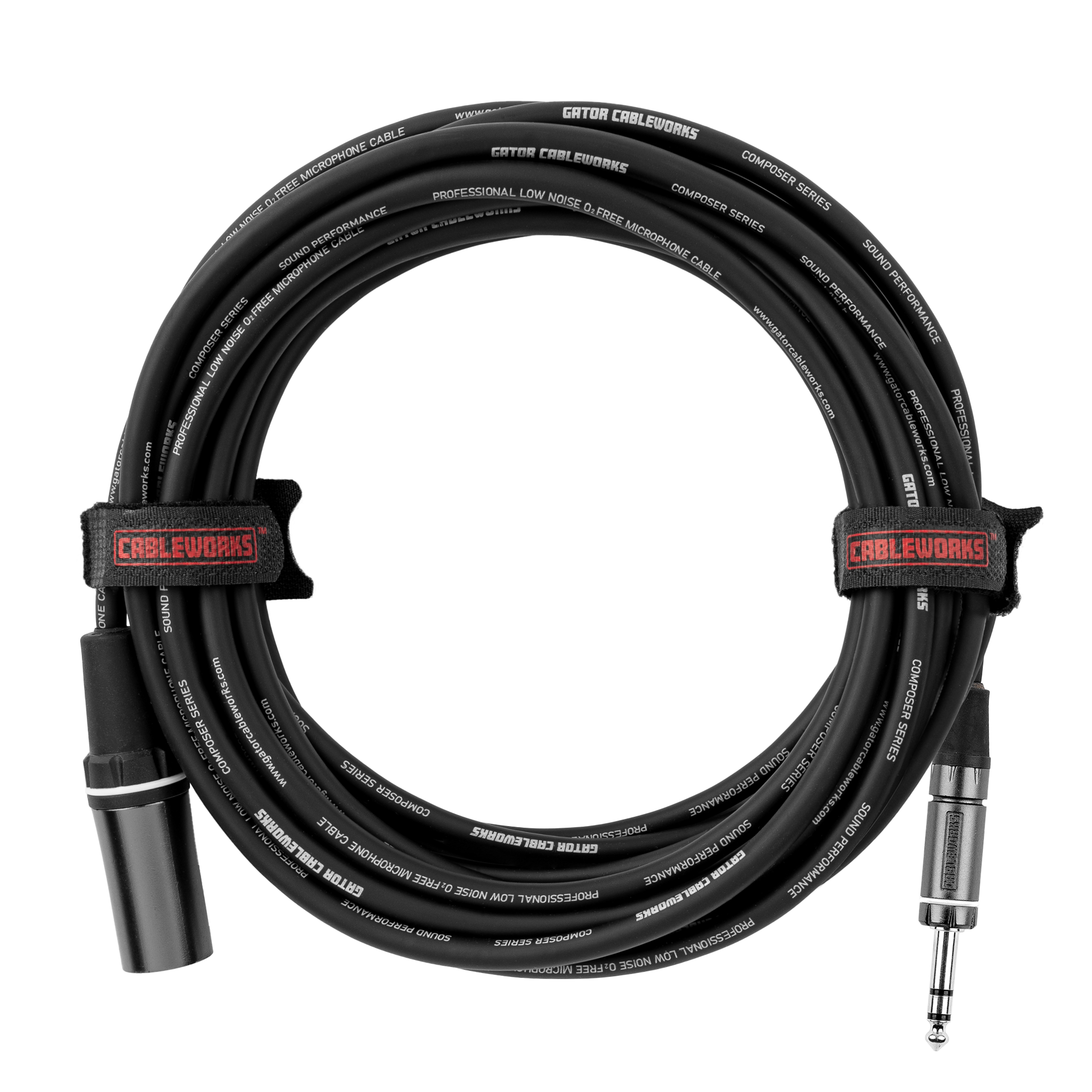 Gator Cableworks Composer Series XLR Male to TRS Male Cable - 10 foot