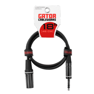 Gator Cableworks Composer Series XLR Male to TRS Male Cable - 1.5 foot