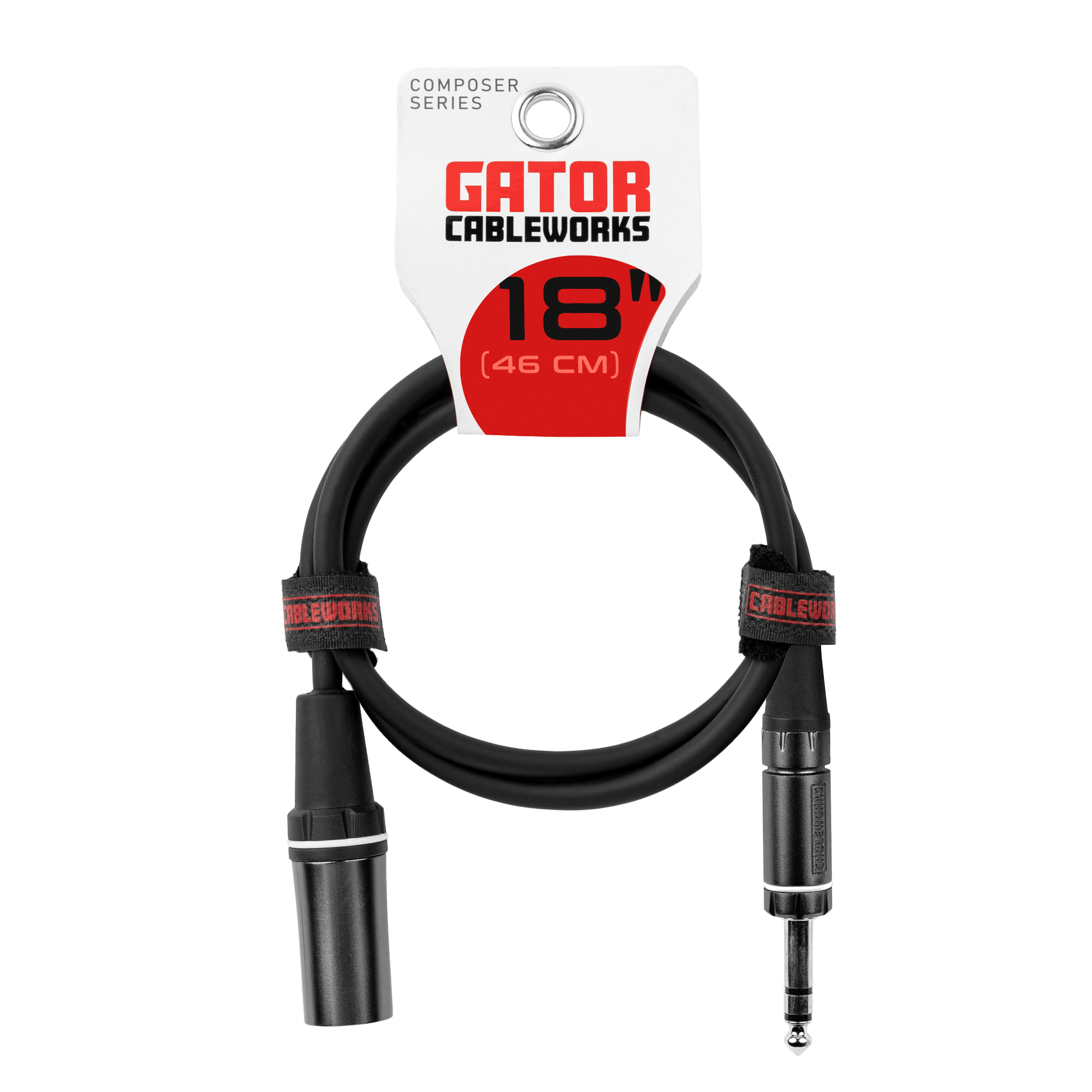 Gator Cableworks Composer Series XLR Male to TRS Male Cable - 1.5 foot