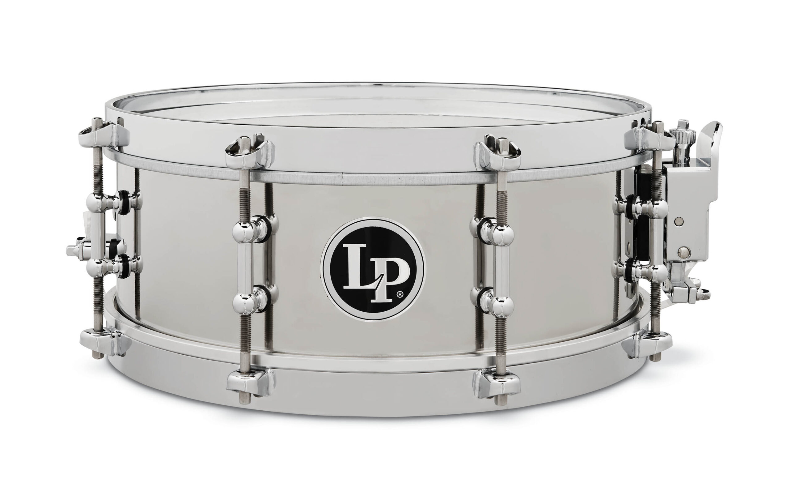 Latin Percussion Stainless Steel Salsa Snare (LP4512-S) - 4.5 x 12-inch